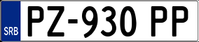 Trailer License Plate